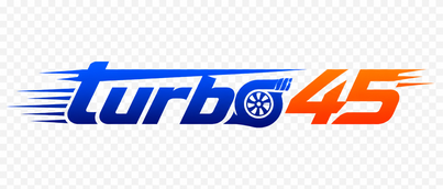 Logo turbo45 berwarna koral